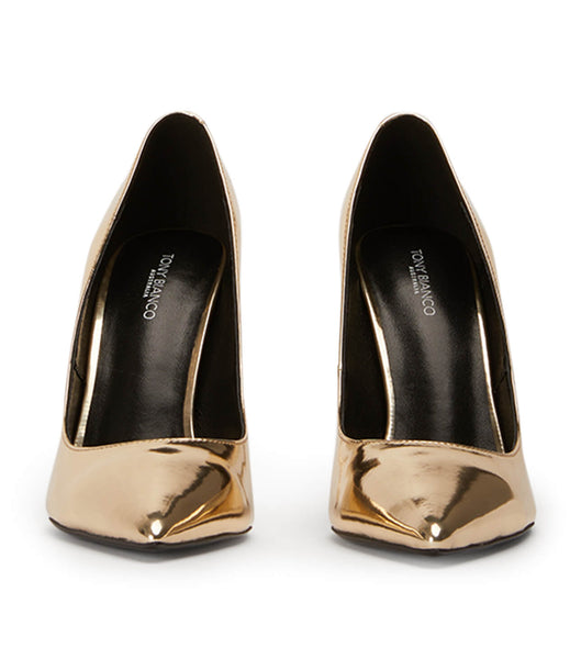 Court Shoes Tony Bianco Anja Gold Shine 10.5cm Doradas | PENEJ87885