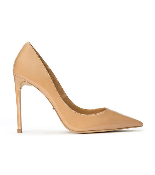 Court Shoes Tony Bianco Anja Nude Patent 10.5cm Beige | PEIIZ46430