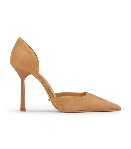 Court Shoes Tony Bianco Gala Butterscotch Suede 10cm Amarillo | PEJVR20057