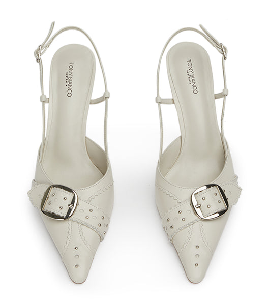 Court Shoes Tony Bianco Sadie Bone Venice 8cm Beige | PPEER25137