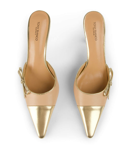 Court Shoes Tony Bianco Shirley Beech/Gold 8cm Doradas | FPEHY26574