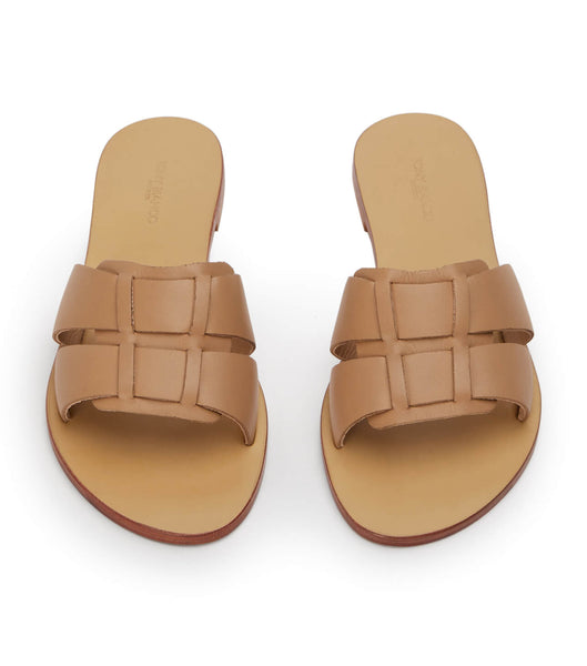 Flat Sandals Tony Bianco Force Camel 1cm Marrones | DPEKV78248