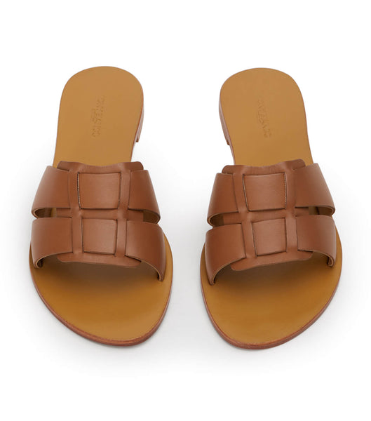 Flat Sandals Tony Bianco Force Tan 1cm Marrones | EPEVG19796