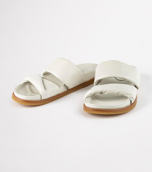 Flat Sandals Tony Bianco Henry Dove Nappa 3.5cm Blancas | TPEWZ64818