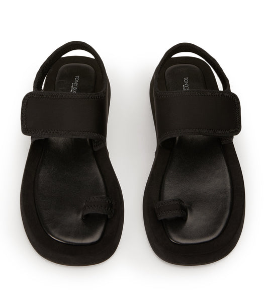 Flat Sandals Tony Bianco Iso Black Neoprene 3.5cm Negras | ZPENQ94193