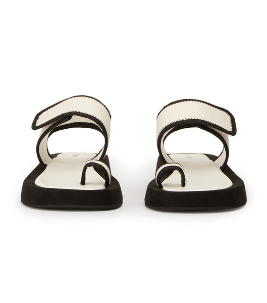 Flat Sandals Tony Bianco Iso White/Black Neoprene 3.5cm Blancas Negras | SPENY80266