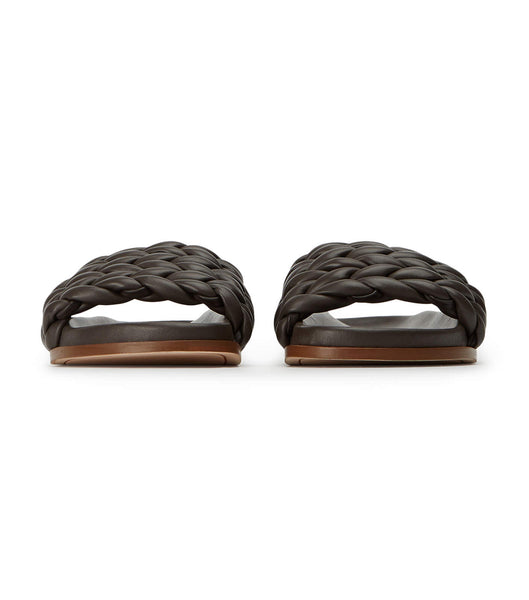 Flat Sandals Tony Bianco Layton Chocolate Nappa Chocolate | TPEPQ51921