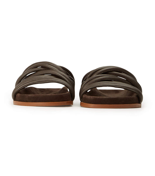 Flat Sandals Tony Bianco Loki Chocolate Nappa Chocolate | EPEHC78054