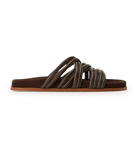 Flat Sandals Tony Bianco Loki Chocolate Nappa Chocolate | EPEHC78054