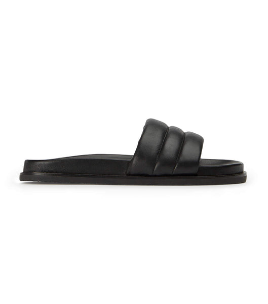 Flat Sandals Tony Bianco Lucas Black Nappa 1.5cm Negras | PEXMI68111