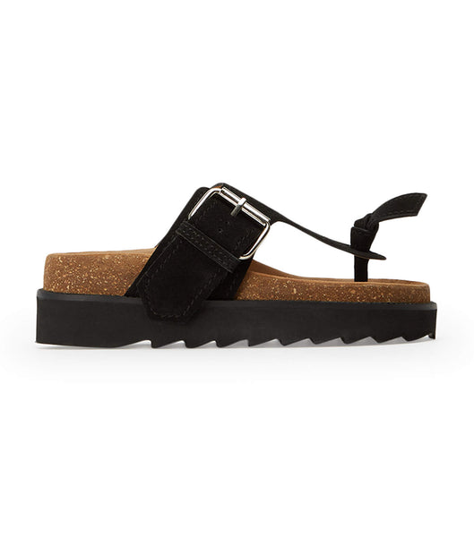 Flat Sandals Tony Bianco Marlo Black Suede 3cm Negras | PEQCS93005