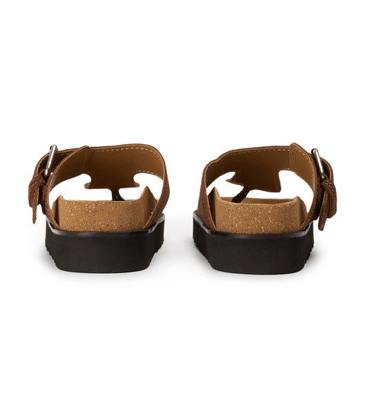 Flat Sandals Tony Bianco Marlo Choc Suede 3cm Marrones | XPEGW10705