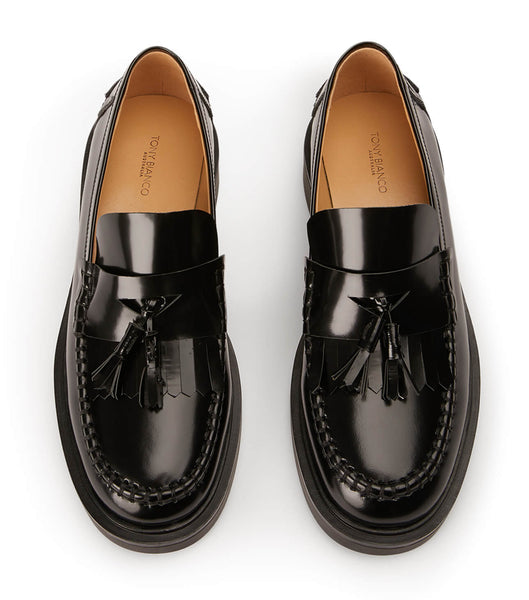 Loafers Tony Bianco Colt Black Hi Shine 4.5cm Negras | MPEFT75967