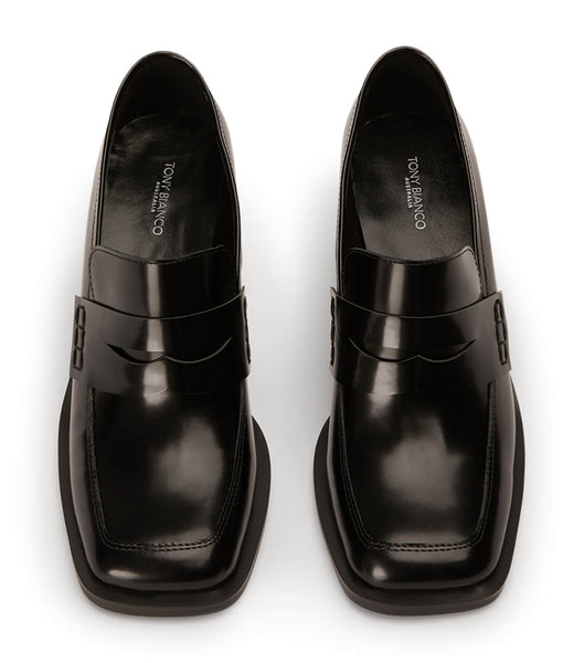 Loafers Tony Bianco Lomax Black Hi Shine 6.5cm Negras | FPEHY88055