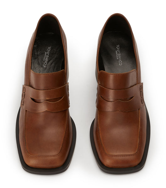 Loafers Tony Bianco Lomax Cognac 6.5cm Marrones | PEEAH93945