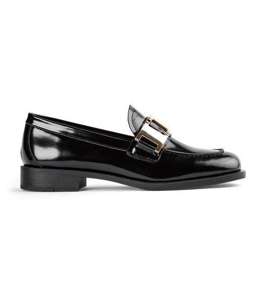 Loafers Tony Bianco Ruiz Black Hi Shine 2.5cm Negras | UPETG27893