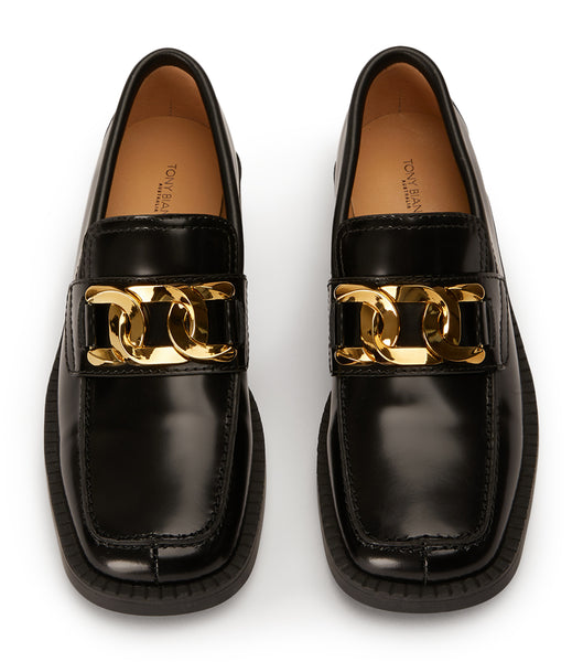 Loafers Tony Bianco Tia Black Hi Shine 4cm Negras | ZPEMJ60597