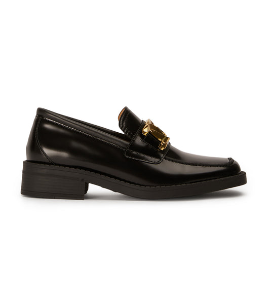 Loafers Tony Bianco Tia Black Hi Shine 4cm Negras | ZPEMJ60597