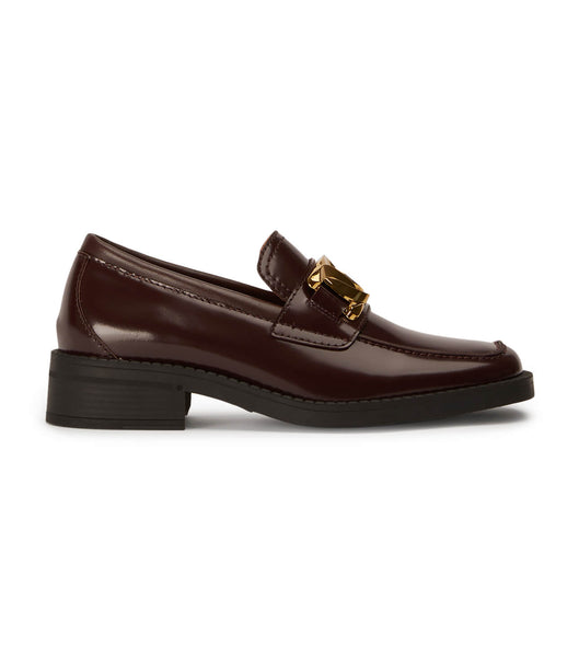 Loafers Tony Bianco Tia Vino Hi Shine 4cm Chocolate | XPEBH75230