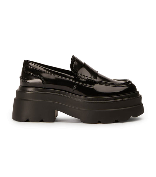 Loafers Tony Bianco Zomp Black Hi Shine 7.5cm Negras | PENEJ71390