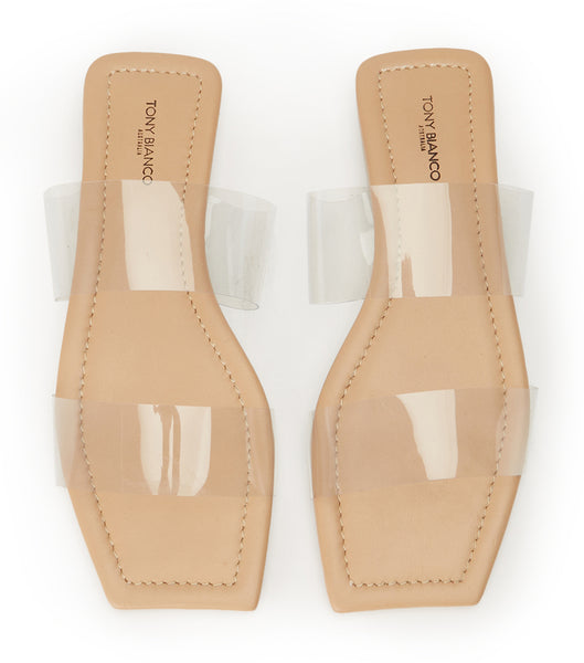 Sandalias Tony Bianco Etro Clear Vinylite/Skin 1.5cm Arena | PEIIZ51184