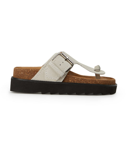 Sandalias Tony Bianco Marlo Milk Suede 3cm Blancas | PEEGJ53903