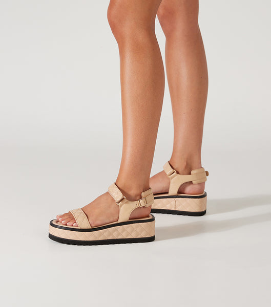 Sandalias Tony Bianco Zahara Beech Nappa 6cm Beige | LPESX77187