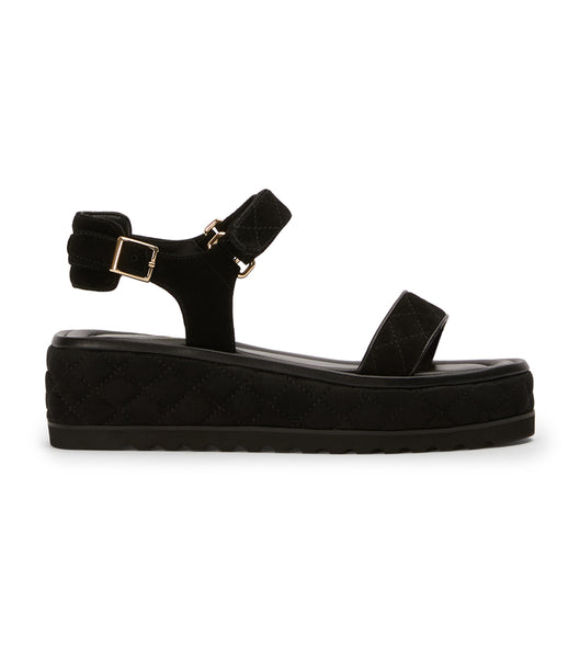 Sandalias Tony Bianco Zahara Black Suede 6cm Negras | SPEVO76136