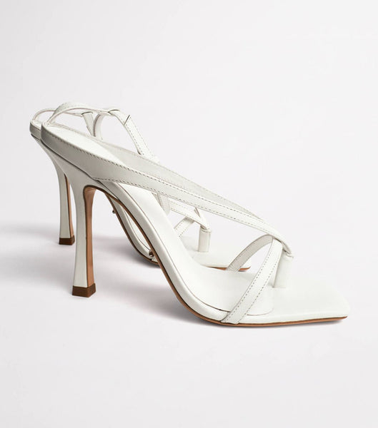 Sandalias de dedo Tony Bianco Faythe White Kid 10.5cm Blancas | YPEGT89414