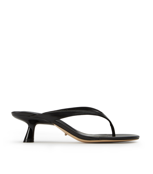 Sandalias de dedo Tony Bianco Krista Black Nappa 5cm Negras | PPEER70021