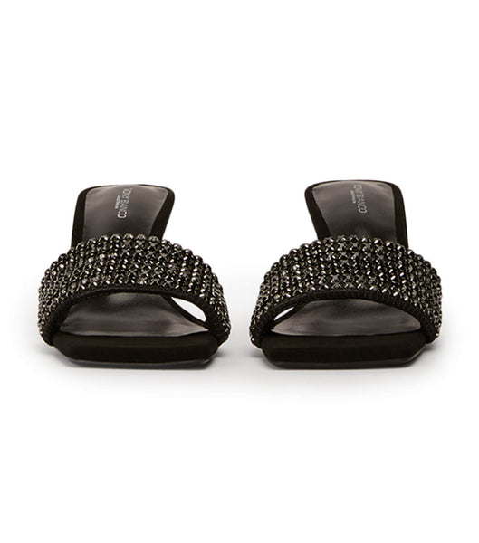 Tacones Brillantes Tony Bianco Amos Black Crystal/Black Suede 6.5cm Negras | TPEPQ81747