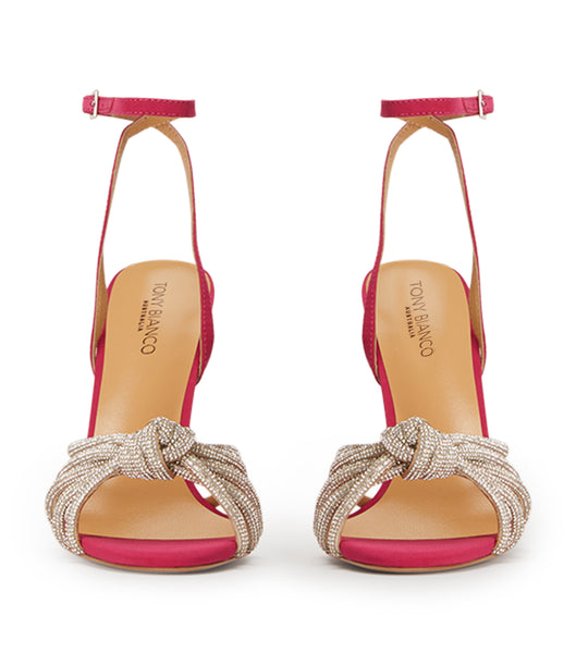 Tacones Brillantes Tony Bianco Kyla Persian Crepe 11cm Rojas | YPEVQ22156