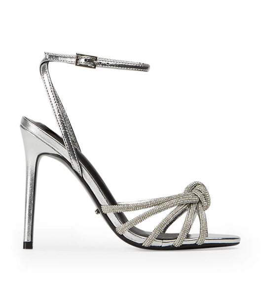 Tacones Brillantes Tony Bianco Kyla Silver Foil 11cm Plateadas | PEDFL25393