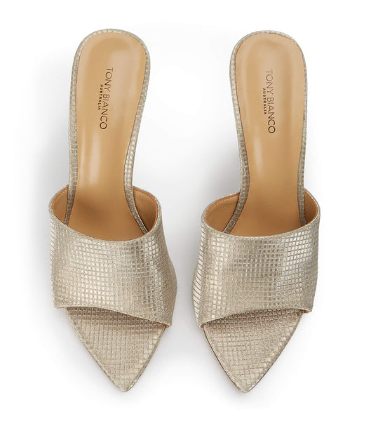 Tacones Brillantes Tony Bianco Marley Gold Aura 10.5cm Doradas | PECIF74820