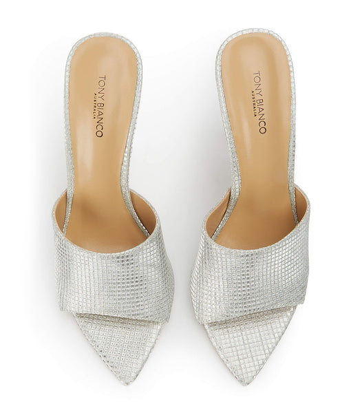 Tacones Brillantes Tony Bianco Marley Silver Aura 10.5cm Plateadas | PENZX25772