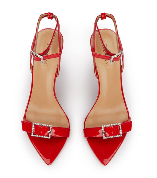 Tacones Brillantes Tony Bianco Mopsy Scarlet Patent 10.5cm Rojas Oscuro | PECVG37756