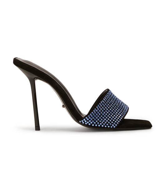 Tacones Brillantes Tony Bianco Naomi Blue Crystal/Black Suede 10.5cm Azules Negras | PEQAV38073