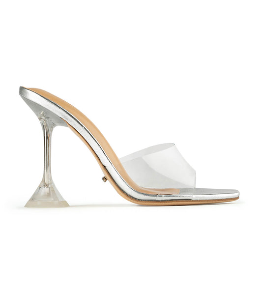 Tacones Brillantes Tony Bianco Serri Clear Vinylite/Silver 10.5cm Plateadas | PPEER84567