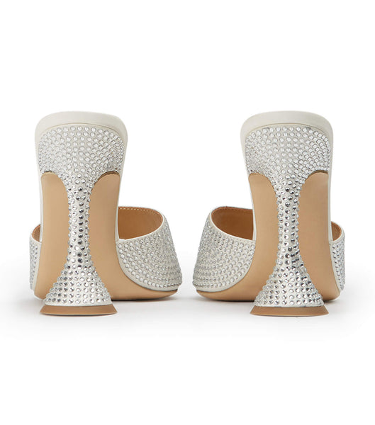 Tacones Brillantes Tony Bianco Serri Ivory Satin 10.5cm Blancas | APEWC86951