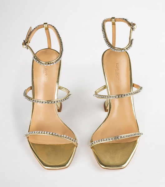 Tacones Brillantes Tony Bianco Skye Gold Nappa Metallic 10.5cm Doradas Metal | SPEVO52955