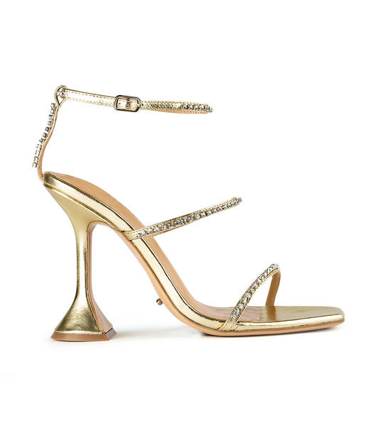 Tacones Brillantes Tony Bianco Skye Gold Nappa Metallic 10.5cm Doradas Metal | SPEVO52955