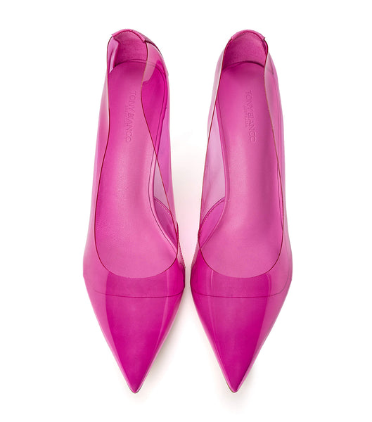 Tacones De Novia Tony Bianco Alijah Pink Vinylite/Pink Nappa 10.5cm Rosas Rosas | PEQCS84124