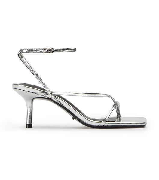 Tacones De Novia Tony Bianco Avi Silver Foil 6.5cm Plateadas | PEICD36148