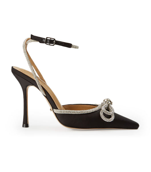 Tacones De Novia Tony Bianco Eros Black Satin 10.5cm Negras | FPEUI19848