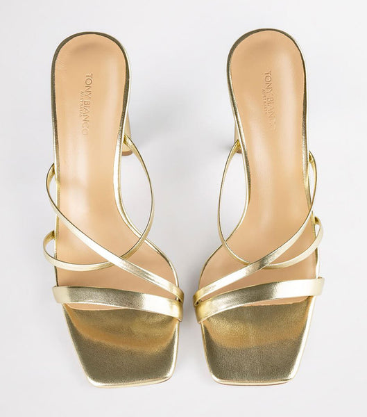 Tacones De Novia Tony Bianco Fior Gold Nappa Metallic 11cm Doradas Metal | PEQAV32528