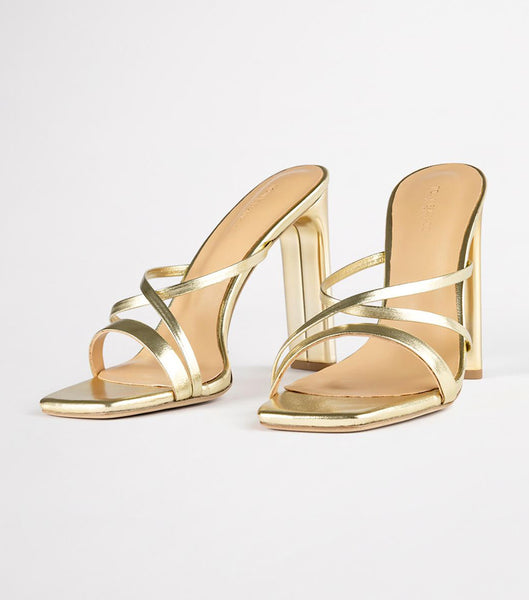 Tacones De Novia Tony Bianco Fior Gold Nappa Metallic 11cm Doradas Metal | PEQAV32528