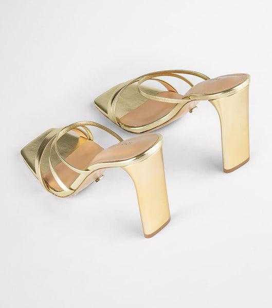 Tacones De Novia Tony Bianco Fior Gold Nappa Metallic 11cm Doradas Metal | PEQAV32528