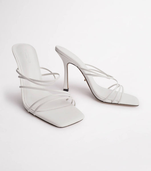 Tacones De Novia Tony Bianco Foxie White Kid 10.5cm Blancas | YPEVQ35088