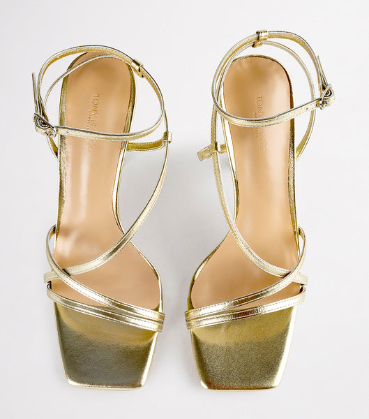 Tacones De Novia Tony Bianco Franci Gold Nappa Metallic 10.5cm Doradas Metal | MPEHR63910