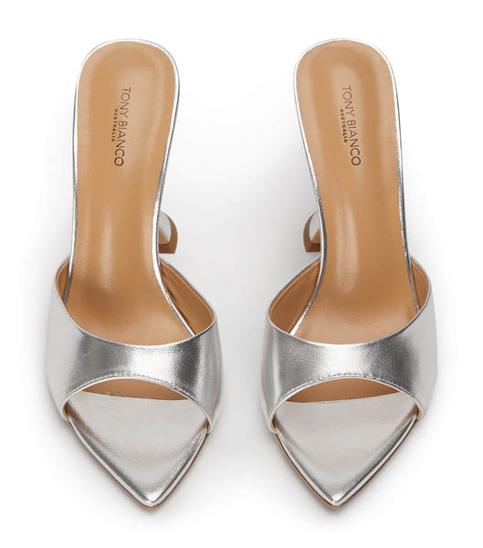 Tacones De Novia Tony Bianco Marcel Silver Nappa Metallic 10.5cm Plateadas Metal | SPEVO64270